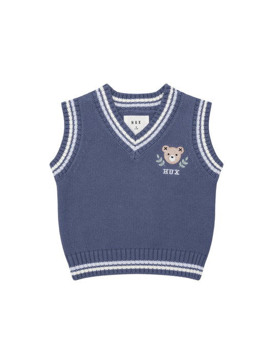 HUXBEAR KNIT VEST - MIDNIGHT