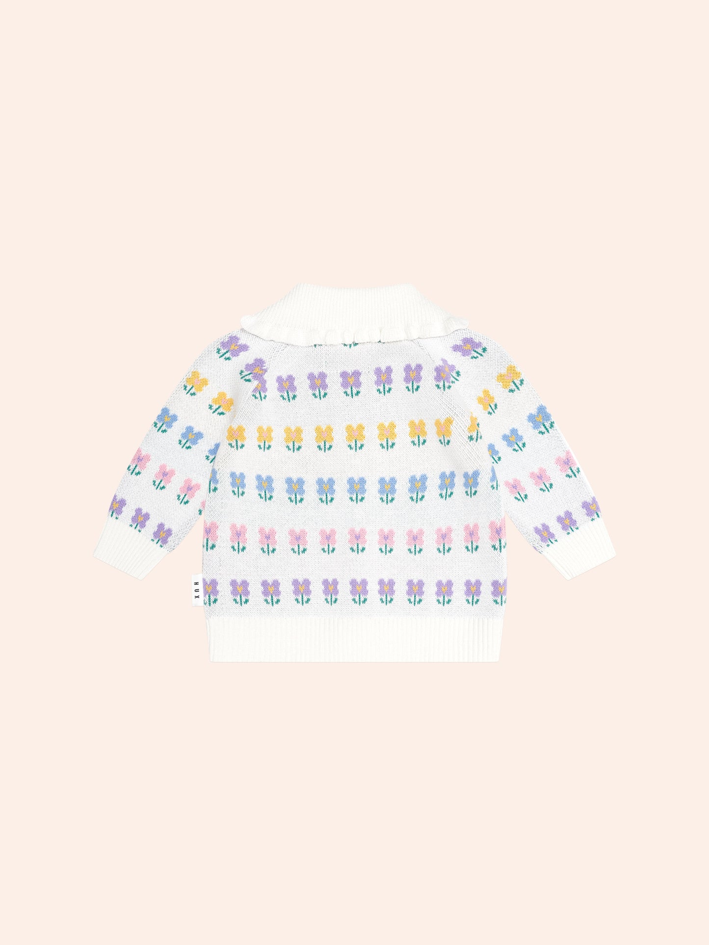 FLOWER FIELDS COLLAR CARDI