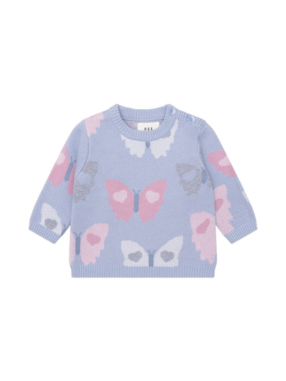 FLY AWAY KNIT JUMPER - FOREVER BLUE
