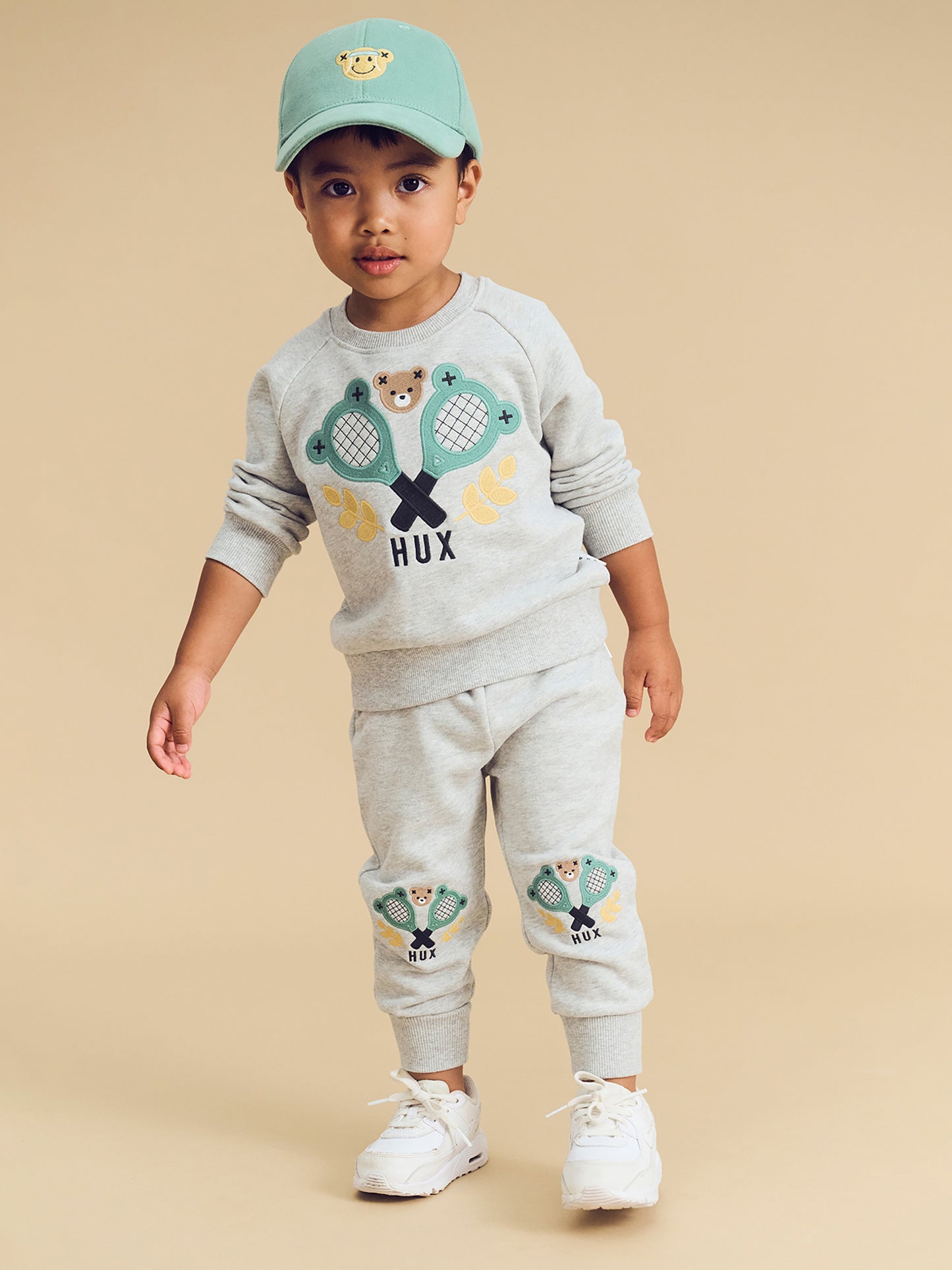 TENNIS HUX TRACK PANT - GREY MARLE