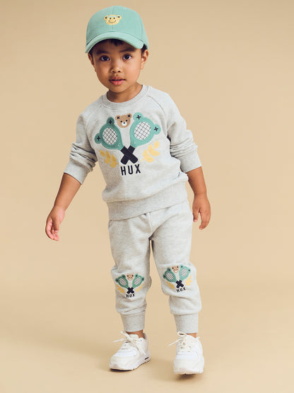 TENNIS HUX TRACK PANT - GREY MARLE