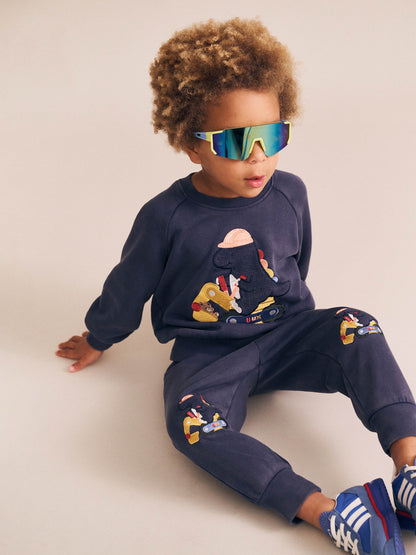 TRADIE DINO TRACKPANT - WASHED NAVY