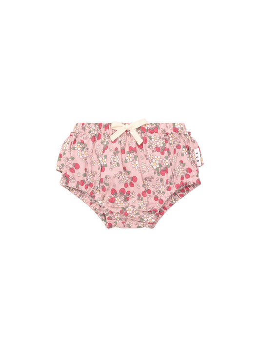 VINTAGE STRAWBERRY FRILL BLOOMER - BLUSH