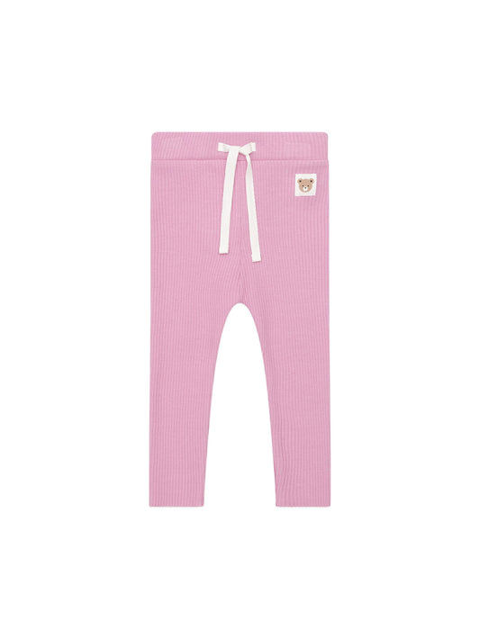 RIB LEGGING - PEONY