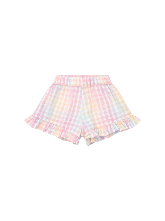 RAINBOW CHECK SKORT