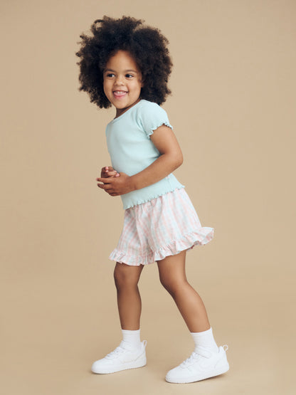 JEWEL CHECK SKORT - MULTI