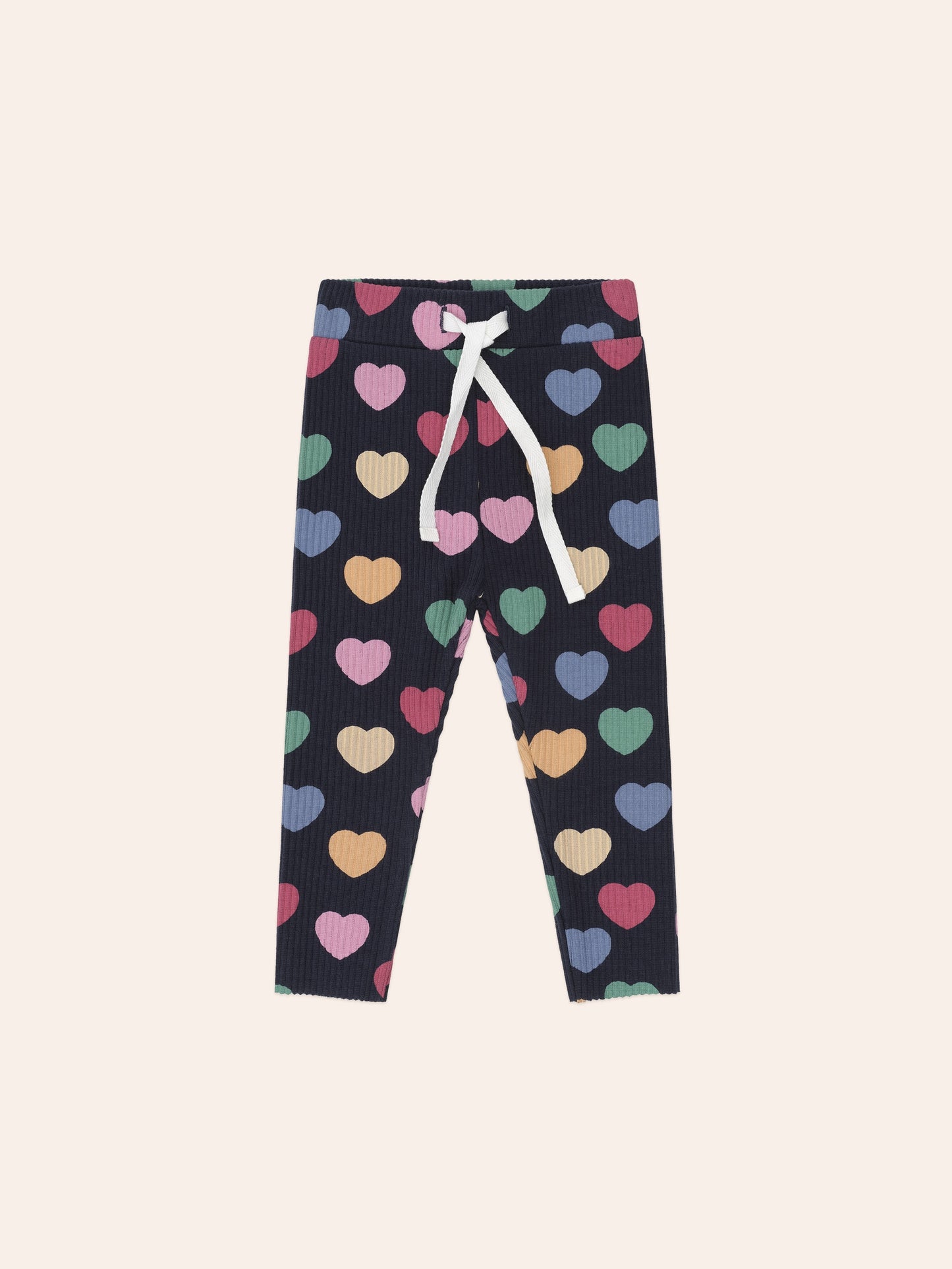 MULTI HEARTS RIB LEGGING - NEVY