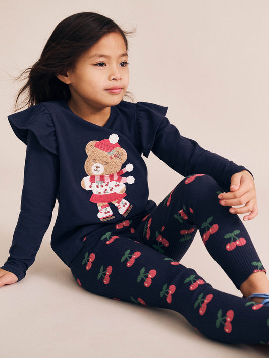 VERY CHERRY RIB LEGGING