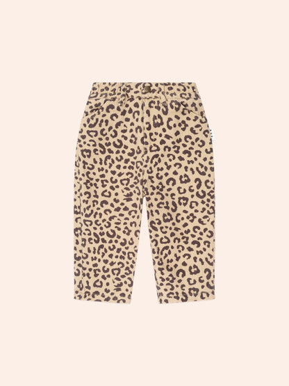LEOPARD PRINT DENIM JEANS - ANIMAL