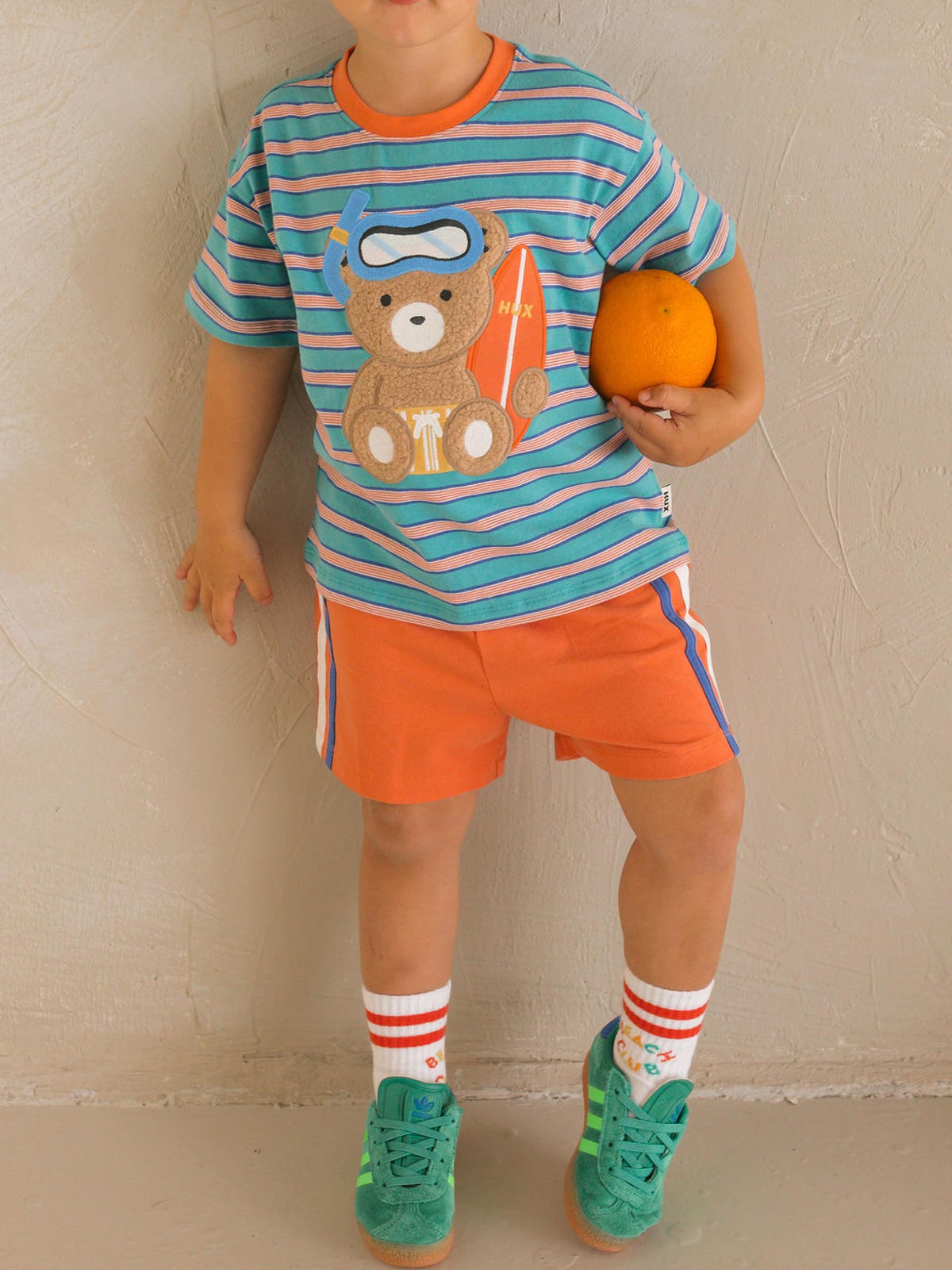 SUNSET SLOUCHY STRIPE SHORT - SUNSET
