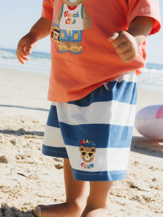 BEACH CLUB HUX BLOCK STRIPE SHORT