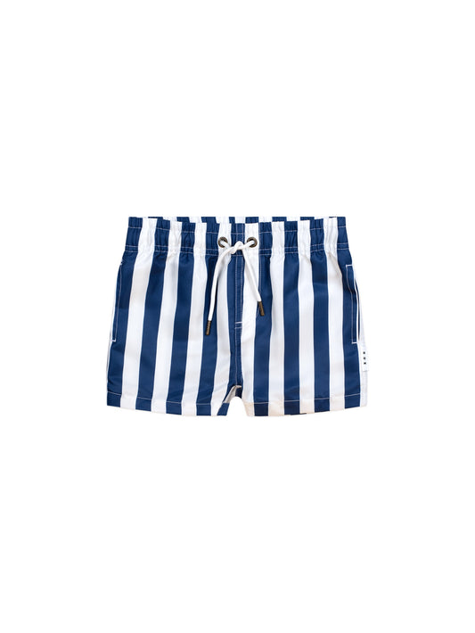 NAUTICAL STRIPE SWIM SHORT - FRENCH NAVY