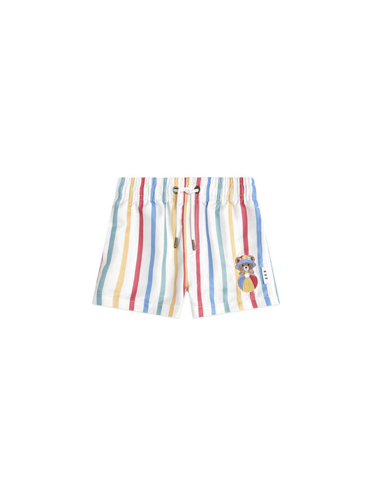 HUXBEAR STRIPEY SWIM SHORTS - MULTI