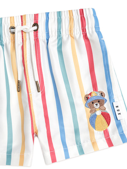 HUXBEAR STRIPEY SWIM SHORTS - MULTI