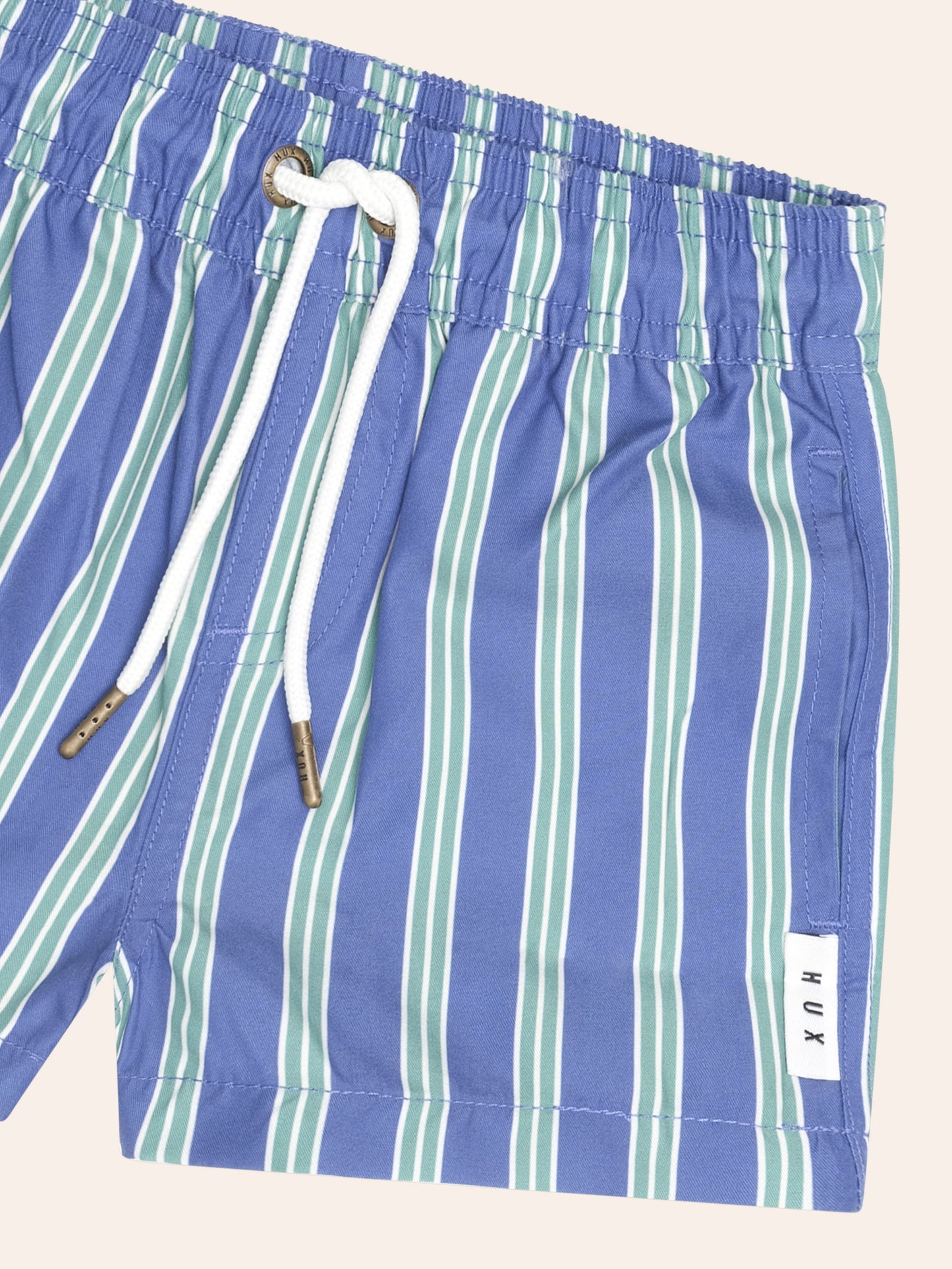 STRIPE BOARDSHORT - INK ALMOND STRIPE