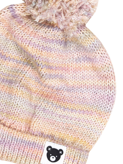 RAINBOW KNIT BEANIE - RAINBOW