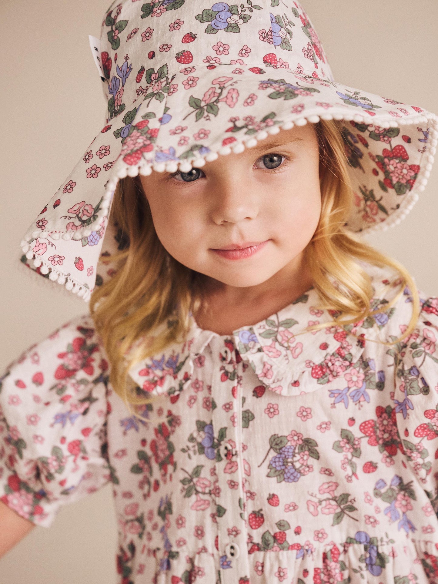 STRAWBERRY GARDEN SUNHAT - CREAM