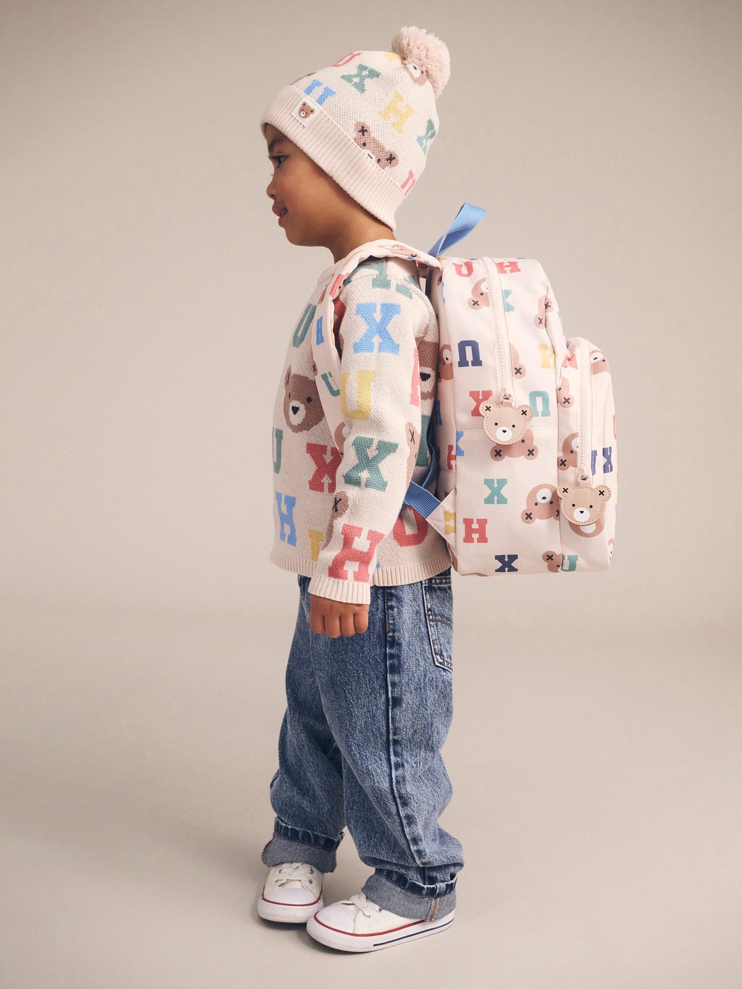 HUX ALPHABET BEANIE - MULTI