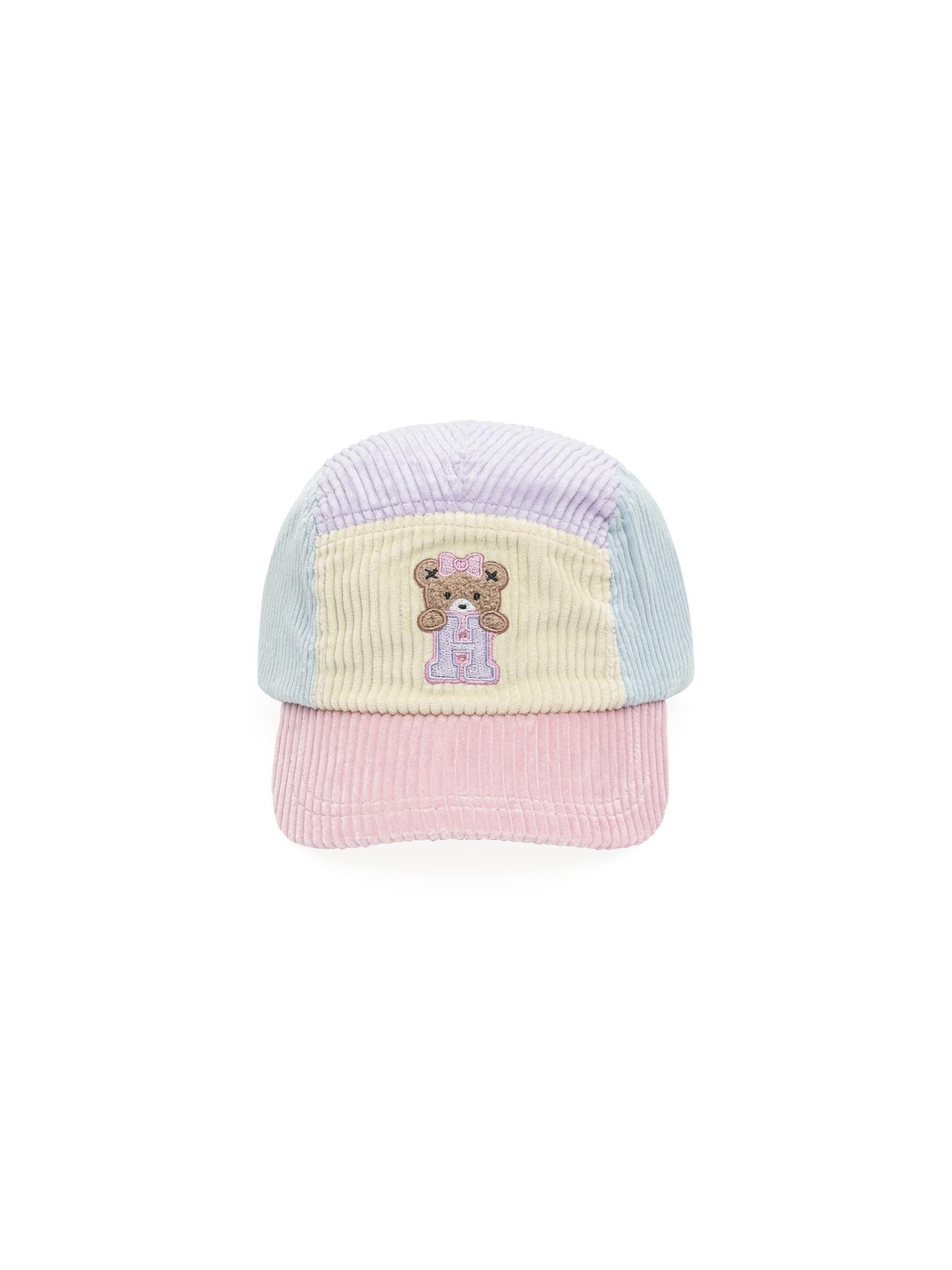 COLOUR BLOCK CORD CAP - BLUSH