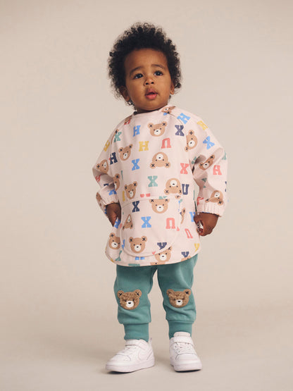 HUX ALPHABET MESSY SMOCK - MULTI