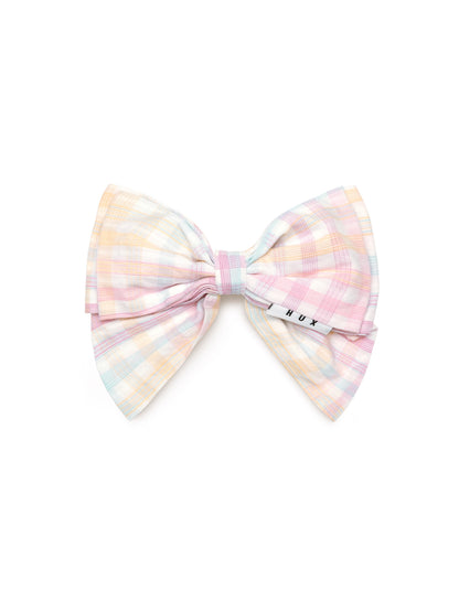 RAINBOW CHECK HAIR BOW