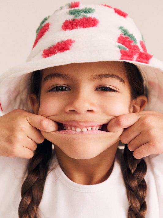 PRE ORDER VERY CHERRY SHERPA BUCKET HAT