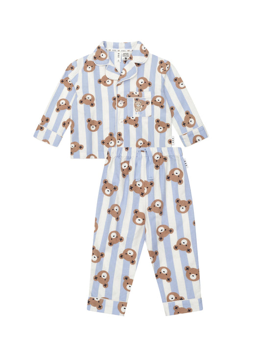 CLASSIC HUX STRIPE SLEEP SET - DREAM BLUE