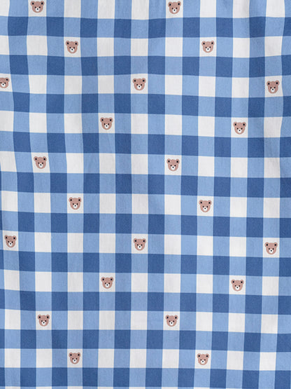 HUXBEAR CHECK PJS - FRENCH NAVY