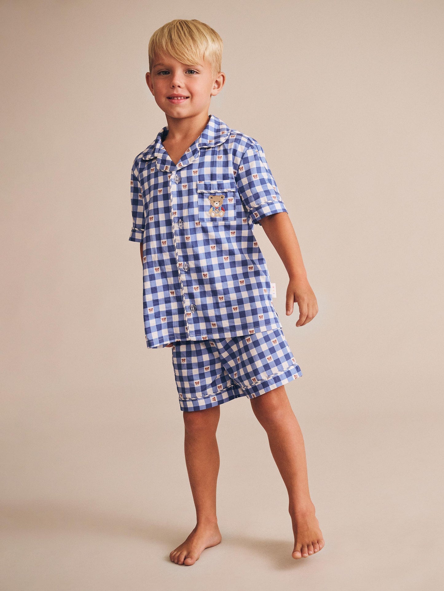 HUXBEAR CHECK PJS - FRENCH NAVY