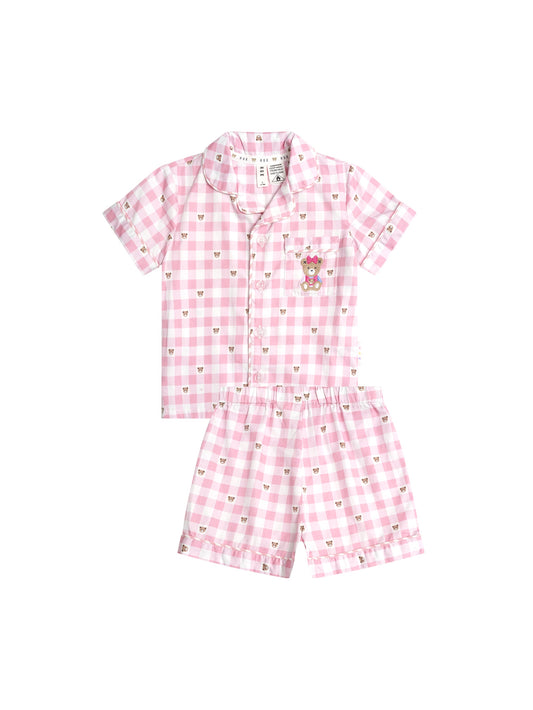 HUXETTE CHECK PJS - STRAWBERRY