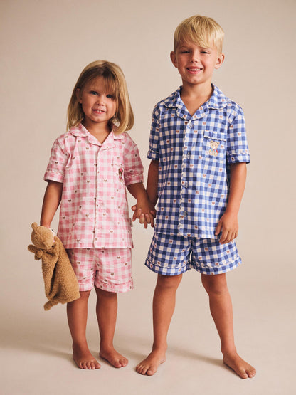 HUXETTE CHECK PJS - STRAWBERRY