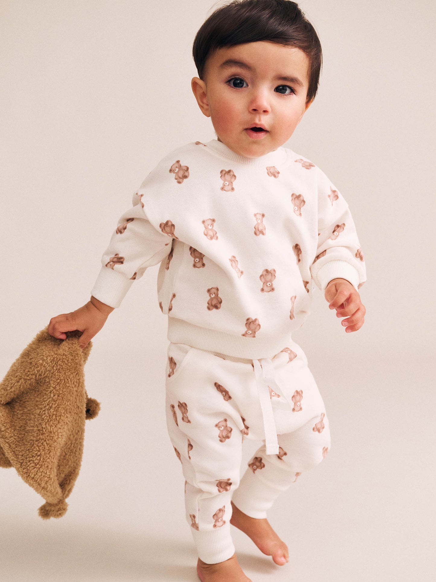 BEARY SNUGGLY 3PC NEWBORN GIFT SET - ALMOND MILK