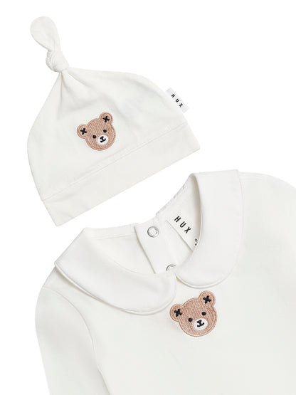 BABY'S FIRST OUTFIT - ROMPER & HAT