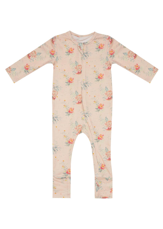 JESSIE ROMPER - VOVO PINK COUNTRY GARDEN