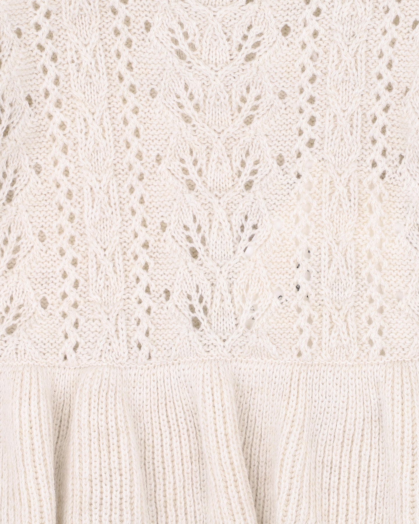 WILD GARDEN KNITTED OVERLAY BODYSUIT - OAT MARL