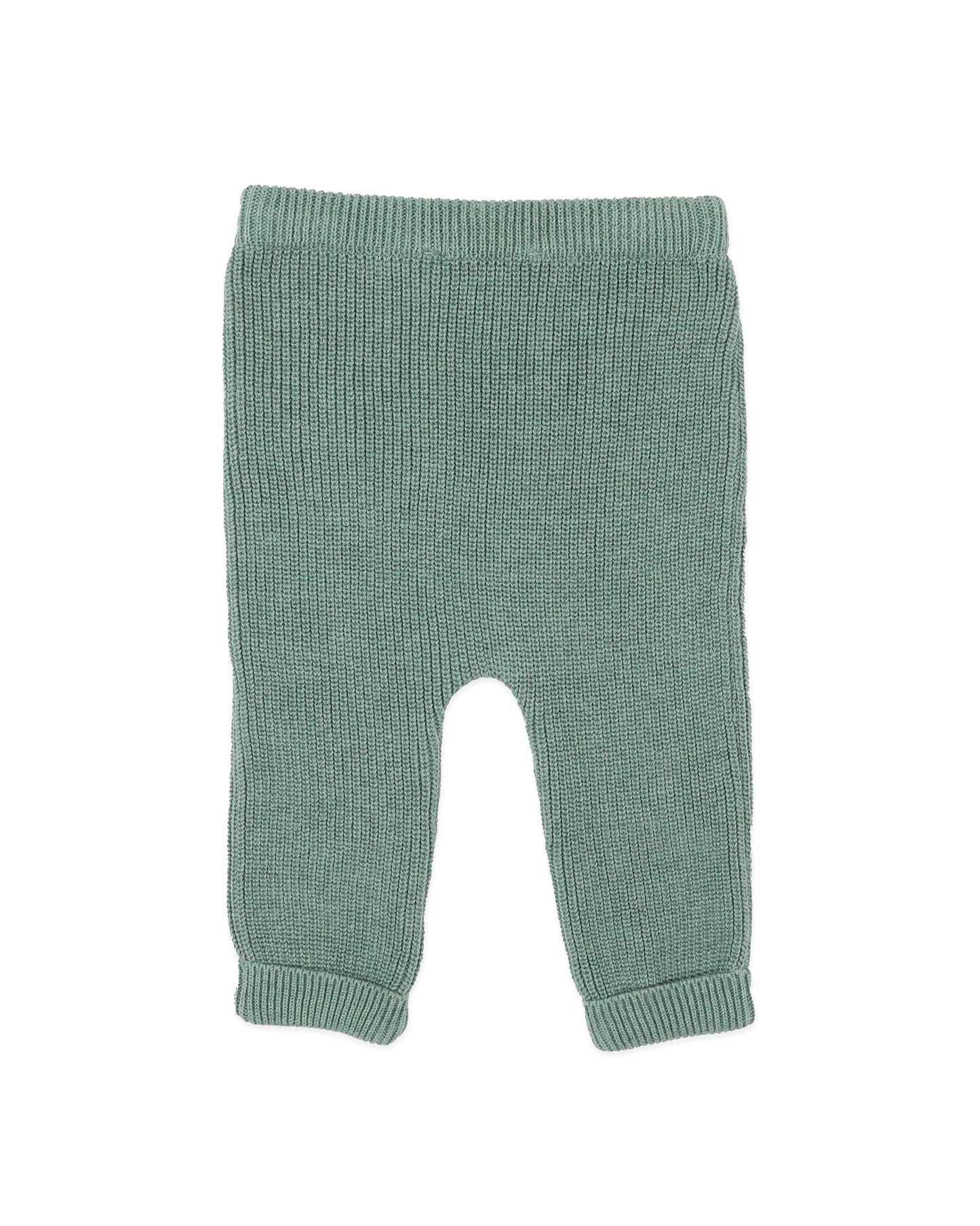 CHARLIE ORGANIC KNITTED LEGGINGS - FERN