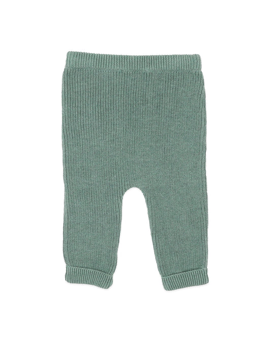 CHARLIE ORGANIC KNITTED LEGGINGS - FERN