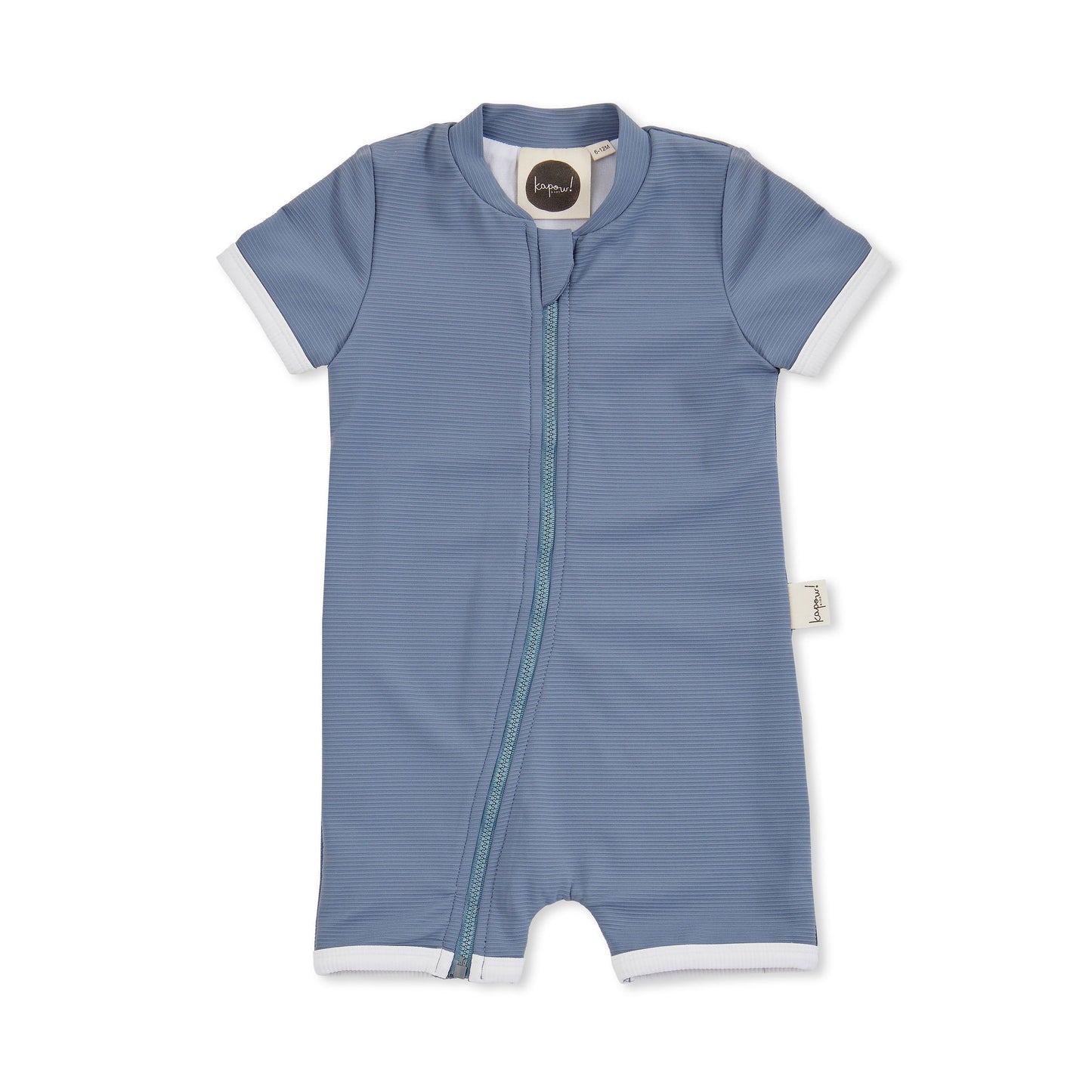 RIB SWIMSUIT - WHALE BLUE