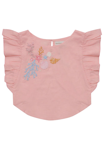 LUCIA TOP - PINK CORAL