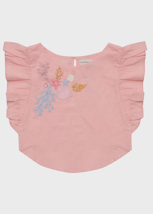 LUCIA TOP - PINK CORAL