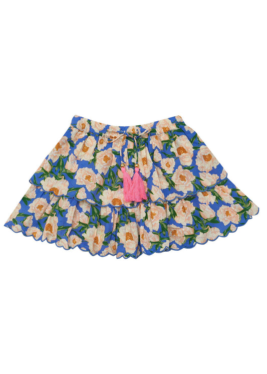 LUNA SHORTS - SOIREE BOUQUET BONDI BLUE
