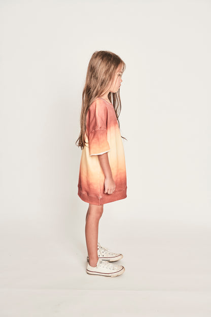 OCHER DRESS - ORANGE RUST