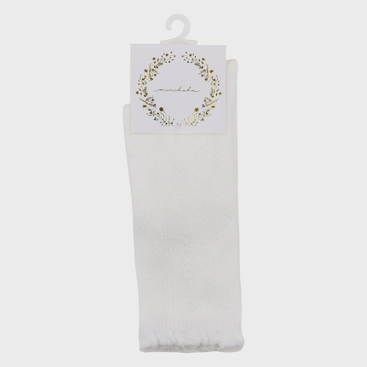 POINTELLE HIGH KNEE SOCKS - CLOUD