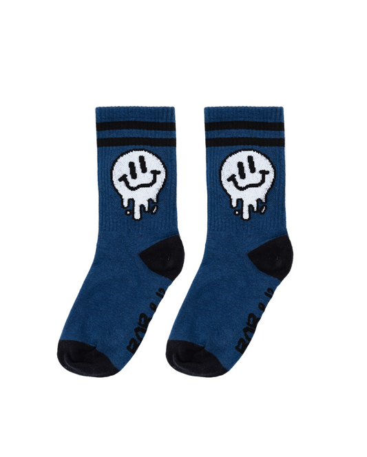 DRIPPY SMILE SOCKS - NAVY