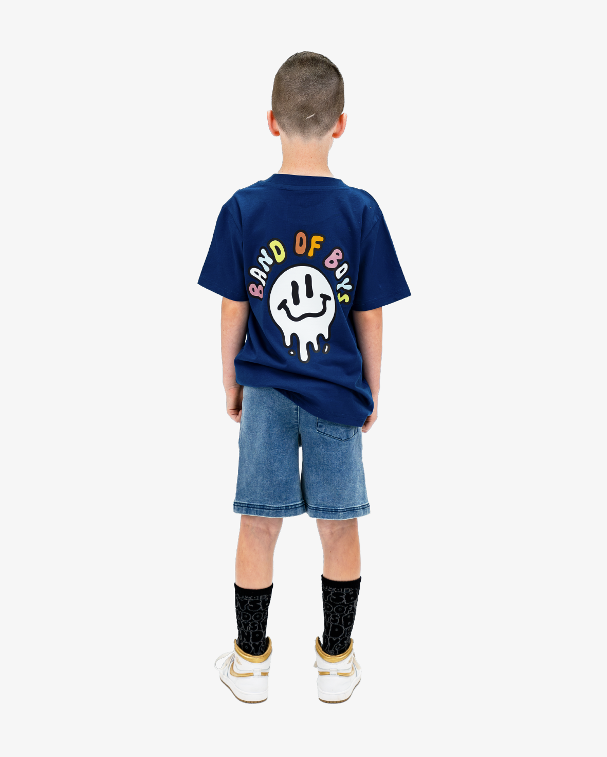 BOB SMILES TEE - NAVY