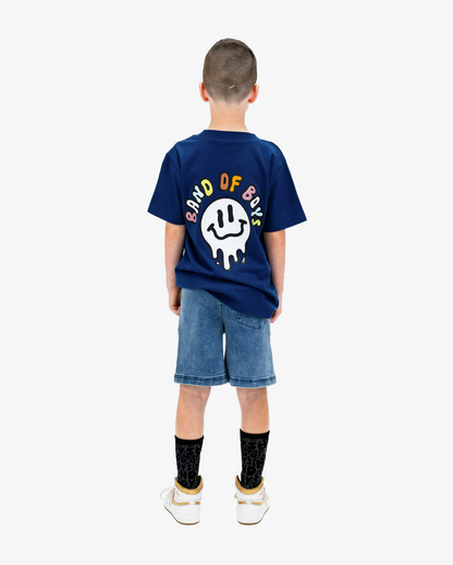 BOB SMILES TEE - NAVY