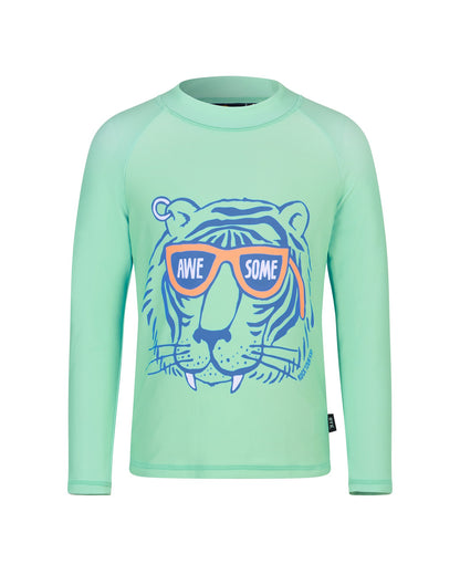 GREEN TIGER RASH VEST