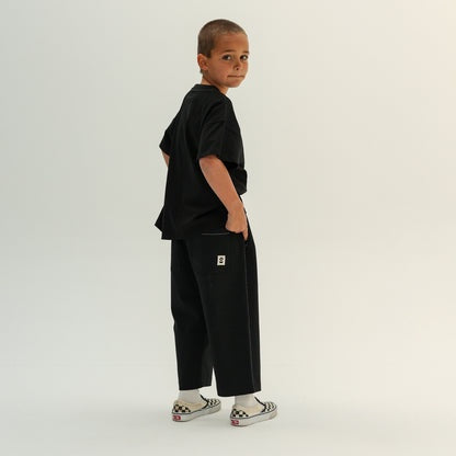 SKATE CROP PANT - BLACK