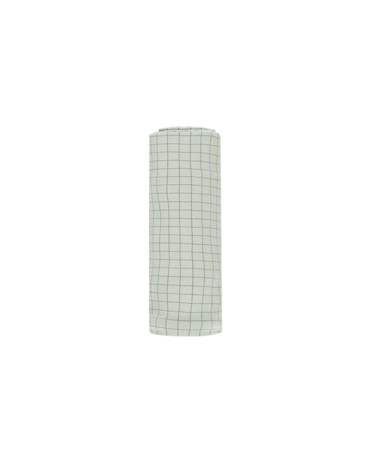 BAMBOO SWADDLE - SAGE GRID