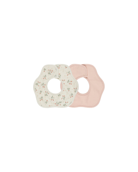 FLOWER BIB 2 PACK - STRAWBERRIES + MELON